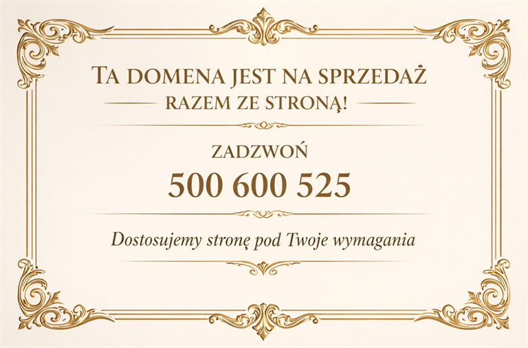 Naklejka informująca o sprzedaży domeny Fryzjer-Jelcz.pl razem ze stroną
