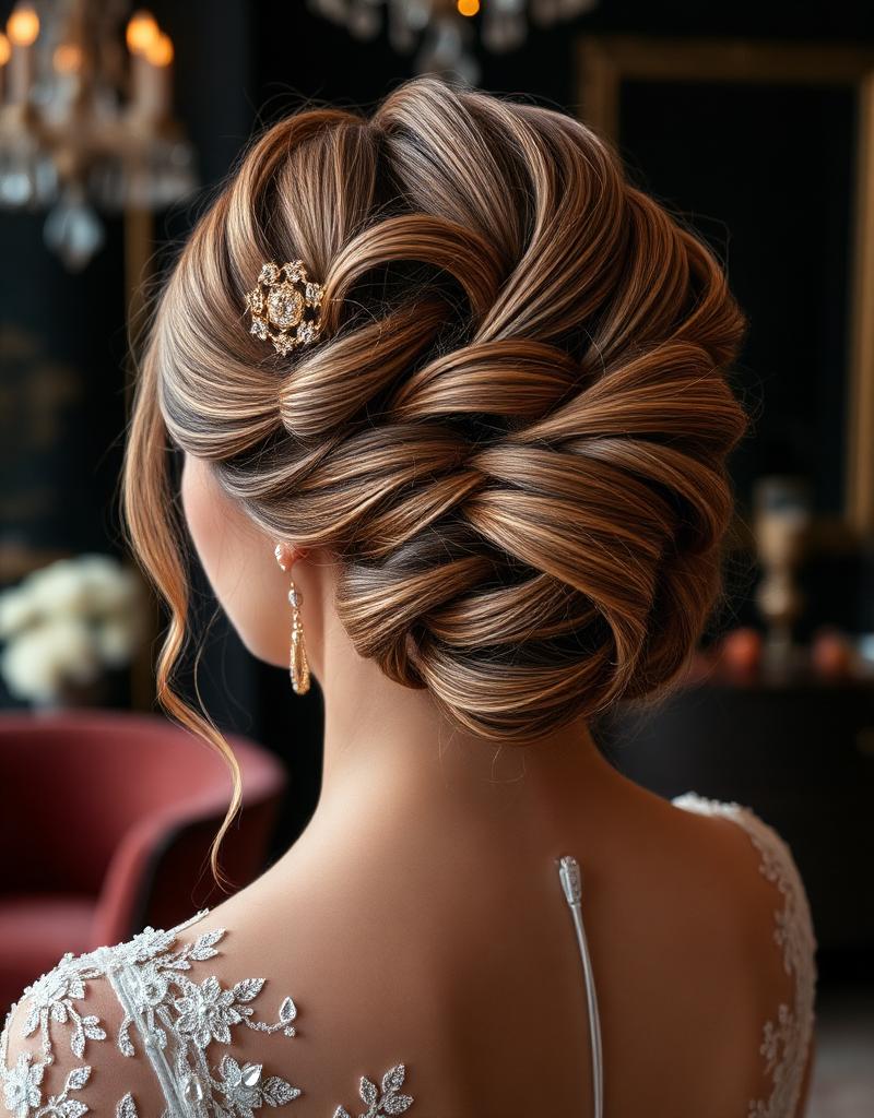 Fryzura okolicznościowa i upięcie ślubne
